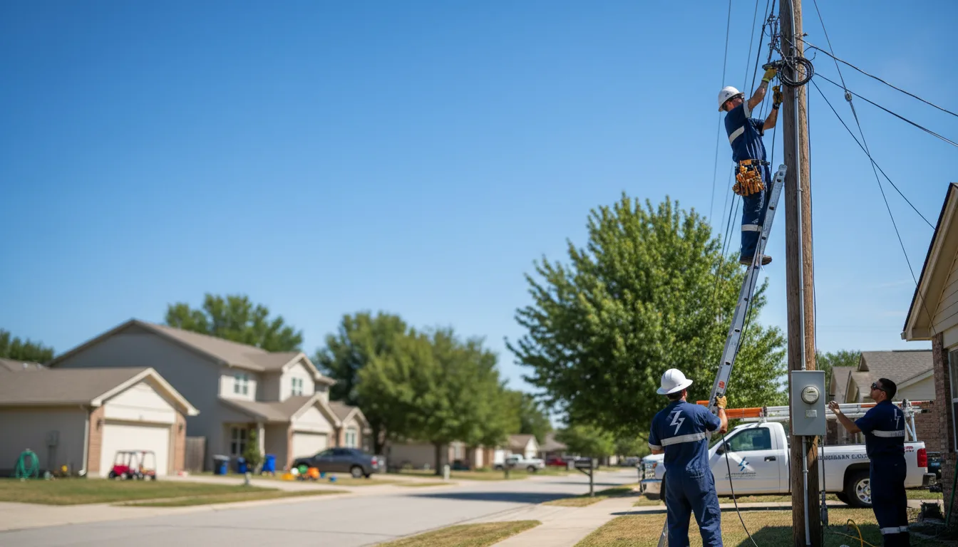 Residential electrician providing installation services in Henry, TN